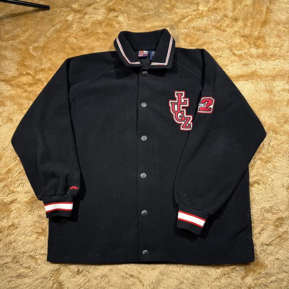 Vintage‎ Lugz Y2K Fleece Button Closure Jacket Men's Size L Warm